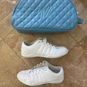 Varisty brand cheer shoes size 6.5. Comes with carry case.